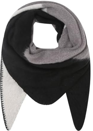 stylx Damen Schal XXL Dreieck Schal flauschig schal-tuch damen dicker dreieckstuch groß Wolle 3 FARBIG Farben kuschelig