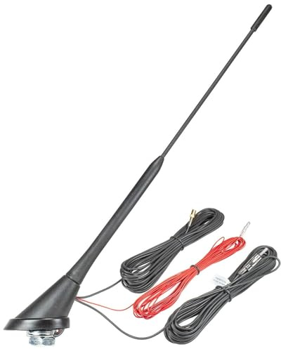 tomzz Audio 1000-068 DAB Antenne Auto Kombi Dach Antenne DAB+ UKW AM FM mit Verstärker SMB DIN 52 Grad 7,5m Kabel Kombi Wohnmobil Wohnwagen