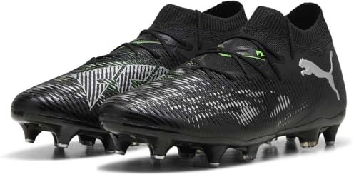 PUMA Future 8 Match MXSG, Unisex Fussballschuh, PUMA Black-PUMA Silver-Fluo Green,