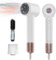 Hair Dryer High Speed Fast Drying Ionic Hair Blower Professional Lightweight Blow Dryer with Nozzle and Brush for Women and Men Home and Travel Use