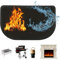XEERUN Base ignífuga, alfombrilla ignífuga de 50 x 100 cm, base resistente al calor, placa de protección contra chispas para estufa de chimenea, placa ignífuga