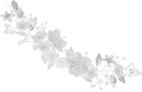 Ipetboom Haarrebe Für Hochzeitsfrisuren Mit Perlen Blättern Und Blumen Dekorativer Brauthaarrebe Brauthaarschmuck Für Braut
