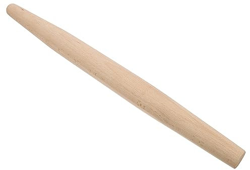 STOBAZA Wooden Dough Roller Pin Tapered Baking Roller in Beech Wood Non-Stick Easy to Clean for Baking Cooking