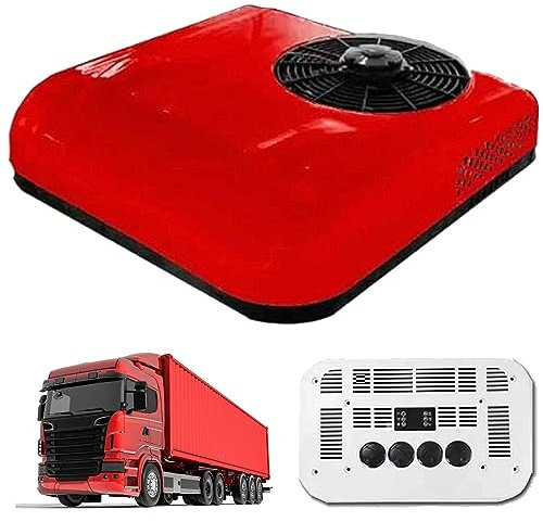 Climatiseur de toit pour camping-car 12 V/24 V – Climatisation de stationnement pour mini-fourgonnettes, camping-cars, autobus, camion – Solution de refroidissement compacte pour la vie mobile