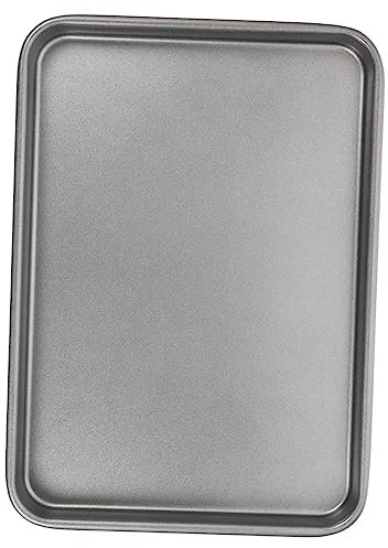 Generico Foglio Roll-pan svizzero piatto per pizza da forno teglia rettangolare per pizza teglie per pizza teglie pizza piatto pizza rettangolare teglia da cucina acciaio al carbonio Black