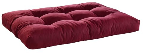 Traumnacht Outdoor Palettenauflage Sitzpolster, Palettenkissen für Palettenmöbel & Palettensofa, bequemes Polster mit Schaumstofffüllung, wettergeeignetes Gartenkissen, rot
