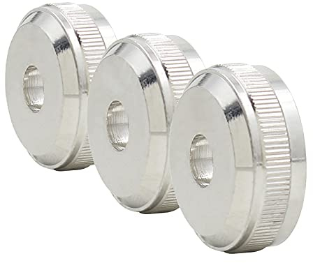 Set Trompeten Ventilkappen 3 Stück Kupfer Kolben Ersatz | 3 Stück Kupfer Trompeten Ventilkappen, Außen 21.8mm Innen 6mm, Langlebiger Ersatz für Kolben Knöpfe, Einfache Montage
