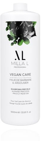 Shampoing Précieux Vegan Care - SANS SLS – Kératine Végétale - Argousier - Figue de Barbarie - parfait pour entretenir et prolonger son lissage - 1000 ml