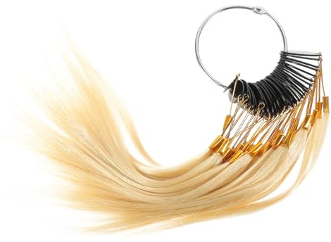 Mikikit Échantillons de Cheveux Naturels pour Test Capillaire Professionnel Lot de 30 Facile à Transporter, pour Salons de Coiffure et Formation en Coloration