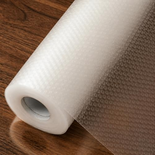 Drawer Liners Kitchen, Waterproof Oil Proof Cabinet Shelf Liner, 30x700cm | Clear EVA Liner for Fridge, Wardrobe, Bathroom, Desk & Pantry, Non-Adhesive, for Easy Cut, Clean Surface Protection