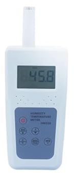 Misuratore di umidità digitale HM550 con display LCD, intervallo 10-95%, misuratore di umidità dell'aria for test di temperatura e umidità Test affidabili