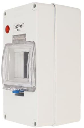 Domary Strömfördelningslåda 4-vägs IP66 Vattentät Effektbrytarhölje för Elektriska Applikationer Inomhus Utomhus 200x100x105mm
