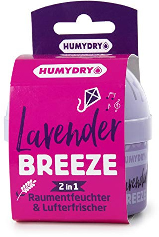 HUMYDRY Mini 75 g MIX – Luftentfeuchter und Raumduft – Nimmt Feuchtigkeit auf und neutralisiert Gerüche – Düfte: Lavendel und Cotton Fresh – Für bis zu 8 m²