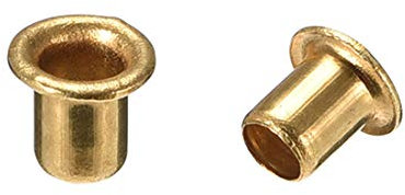 sourcing map 4mmx5mm À Travers Trou Cuivre Creux Rivets Œillet Circuit Planche PCB 200Pcs