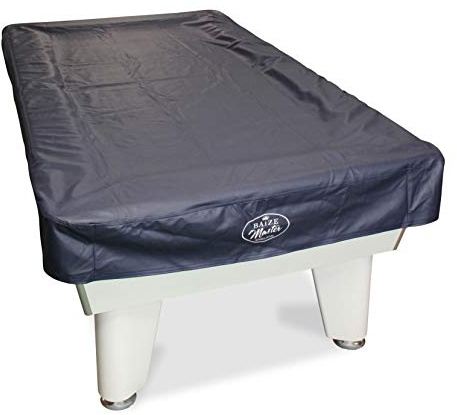 BAIZE MASTER 7ft Fitted Leatherette Pool Table Cover - For 7 Foot Tables - Protects Against Sunlight, Spills & Dust (Dark Blue)
