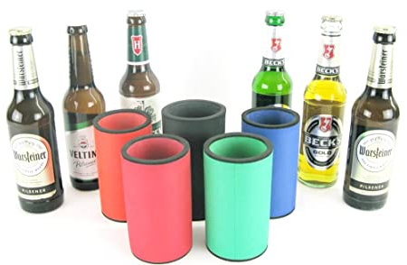 asiahouse24 5 X mix di refrigeratori per bevande refrigeratore di birra per bottiglie lunghe da 033 l in neoprene spesso 5 6 mm per un migliore raffreddamento refrigeratore di qualità modello 2021