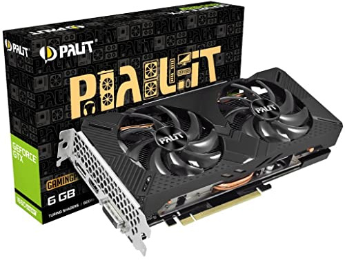 Palit GeForce GTX 1660 SUPER GamingPro 6GB Grafikkarte, 1408 Core, 1530MHz, 1785 Boost, DisplayPort, Dual-Link DVI-D, HDMI, NE6166S018J9-1160A-1