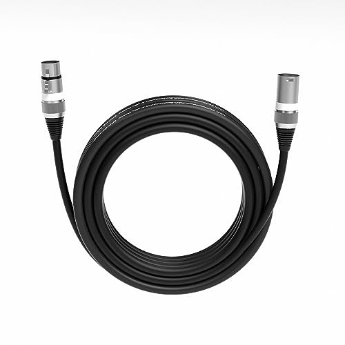 Wrugste XLR-kabel premium symmetrisk XLR mikrofonkabel, 7,5 m 1 styck 3-stifts XLR kontakt till uttag DMX mikrofonkabel för studioinspelning och live-produktion