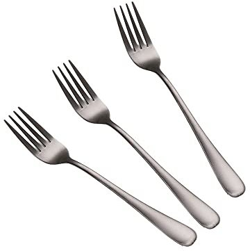 UK_18_knife1/3/4/5/6 Pieces Gold Dessert Fork Set Stainless Steel Fruit Fork Ice Cream Cake Tea Fork (Color : 1pcs Rose Gold)