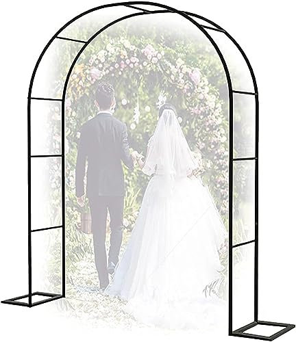 GueTTO Rosenbogen Hochzeitsbogen Gartenbogen Rankhilfe Torbogen Pergola aus Metall stabil wetterfest 200cm 180cm 160cm 140cm 120cm breit Rosenbogen Aus Edelstahl,W200cm x H230cm