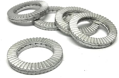 DAGROD 10/20 pièces M8 M10 M12 M16 M20 rondelles de Blocage véritable rondelles de Blocage de Coin Gasket(10pcs M16)