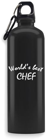 World's Best Chef Wasserflasche mit Gravur, Kunst, Sport, auslaufsicher, große Kapazität