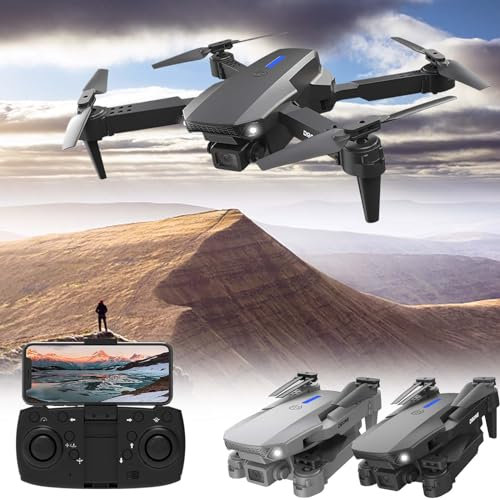 1080P HD FPV Drone With Camera for Adults & Kids, Foldable RC With 3D Flips, Altitude Hold, Gesture Selfie, Speed Adjustment, Gesture Control - Gifts for Boys/Girls Beginners