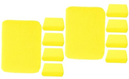 JECOMPRIS 10 STK Autowaschtuch polierpads polishing pad -poliermaschine Automobil Werkzeug Applikatorpad für Autowachs Pufferpolster sauber Wachspad Suite Auto Auto Wagen Ballaststoff
