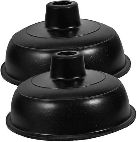 Homoyoyo 2Pcs Rubber Toilet Plunger Replacement Heads Household Force Cup for Unblocking Compatible with Standard Plungers for Bathroom Maintenance
