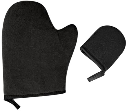 RNSKFG 1 Thumb Glove And 1 Face Wipe Glove, Body Lotion Application Gloves, Tanning Gloves, Body Care Utensils.