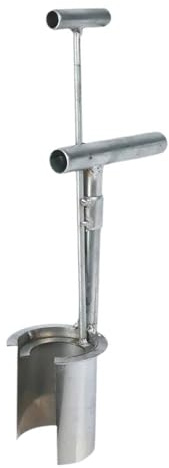 Ergonomischer Blumenzwiebel-Pflanzwerkzeug, Pflanzgefäß, Gartenbagger für schnelles Bohren und Bodenfreigabe von Metallzwiebeln, Grabpflanzer