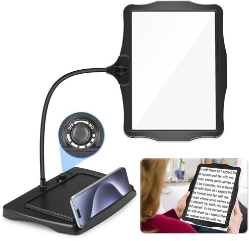 NZQXJXZ 10X Rechargeable Lampe Loupe sur Pied, Lampe Loupe de Bureau Flexible à Col de Cygne 50 LED, Grande Loupe Eclairante pour la Lecture, la Couture, l'Artisanat, la Peinture, Le Bricolage