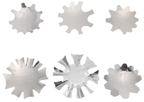 DIYEAH Coupe-ongles en Acier Inoxydable 6 Pièces, Module de Nail Art Français pour Manucure Diy, Gabarit Polyvalent pour Ongles, Outil Professionnel pour Salon et Usage Style Aléatoire