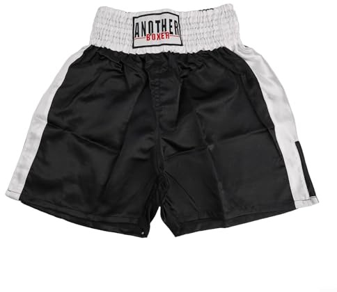 Pantalones cortos de fitness unisex transpirables perfectos para entrenamiento de MMA y Muay Thai, con cintura elástica y aspecto deportivo (XXL negro)