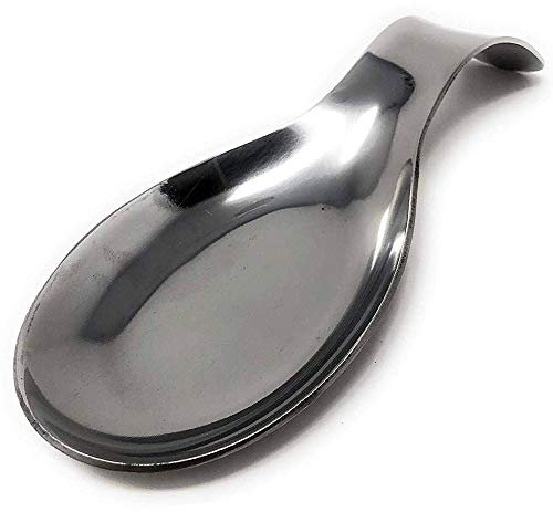 LS Kitchen - Kitchen Spoon Rest - Stainless Steel Kitchen Spoon Holder - Cooking Spoon Holder - Cooking Spoon Rest - Spoon Rest for Kitchen - Stainless Steel Spoon Rest for Kitchen - Silver