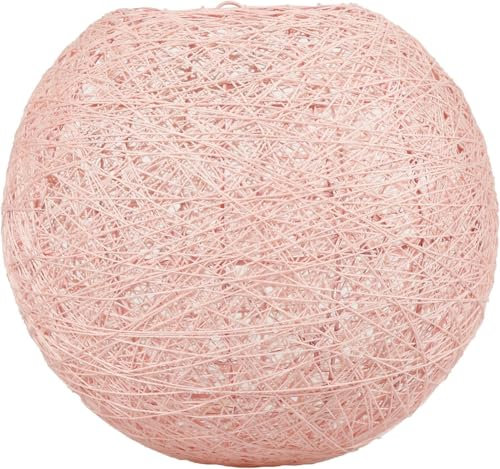 LUM&CO Pantalla Suspensión Forma de Bola, Rosa, 20 x 19 x 20 cm