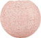 LUM&CO 31113 Abat-jour boule tissé en coton - Suspension boule Rose - Diamètre 20 cm
