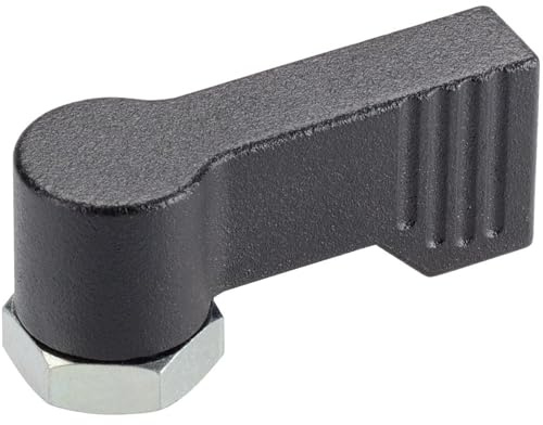 HALDER 24101.0232 Drehriegel, d1=17 mm, Schwarz