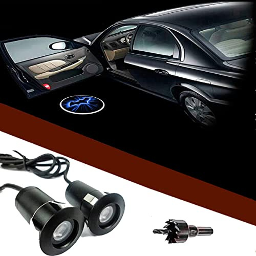 FOLGEMIR Autotür Logo Licht, 12V LED Projektor, Ghost Shadow Willkommen Einstiegsbeleuchtung, 5th Gen. Geist Schatten Lampe, universal for Alle KFZ (Logo 098 - Batman)