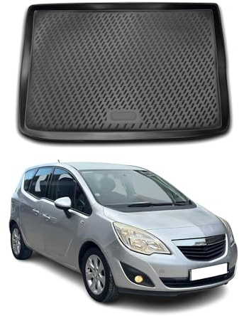 OMAC Kofferraumwanne für Opel Meriva B 2010-2017 TPE Schwarz | Kofferraummatte, Laderaumwanne, Allwetter, fahrzeugspezifisches Produkt, Antirutsch, 3D-Passform, wasserdicht