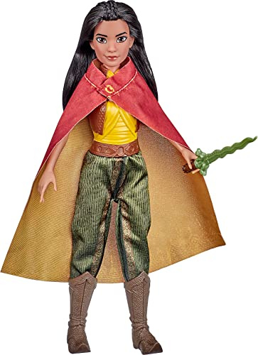 Disney Raya Modepuppe mit Kleidung, Schuhen und Schwert, Spielzeug inspiriert von Disneys Raya und der letzte Drache