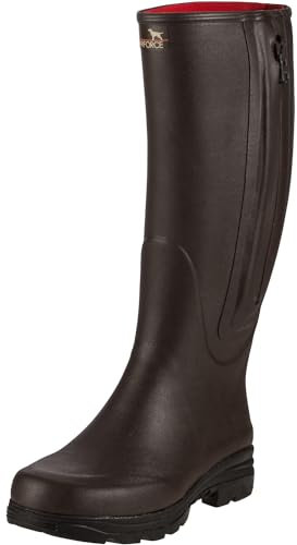 Parforce Gummistiefel mit Reißverschluss und Neoprenfutter Braun 48