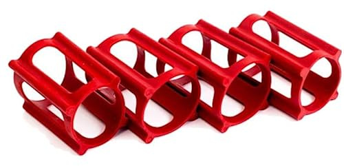 SKATE Trainers Skateboard Zubehör Trick Lern Hilfe ideal für Anfänger (4 Stück ) Rot