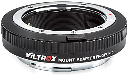 VILTROX EF-GFX Pro Lens Adapter - Auto-Focus Mount Adapter with Manual Aperture Ring for Canon EOS EF/EF-S Lenses to Fujifilm G-Mount GFX Cameras 100/100S/50S/50R
