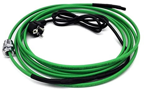 DHVIJA 1-15 Meter 220 V 17 W/m elektrisches Heizkabel zur Installation in der Wasserleitung (Rohrleitungen) mit Kupplung for Einführen in das Rohr Joyous (Size : 2m)