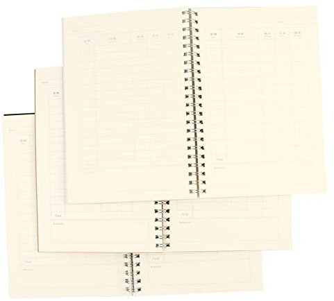 NUOBESTY 3stücke Finanznotizbuch Aus Strapazierfähigem Material Planer-notizbuch Für Arbeitspläne Tagebuch-notizbuch Für Memo-einträge Zum Mitnehmen