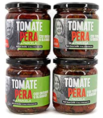 Surtido Tomate Pera En AOVE (4 pack),Origen Andalucía (Costa Tropical), Comprar Conservas, Hechas Con Productos Frescos De La Huerta, Producto de Cooperativa Granada La Palma