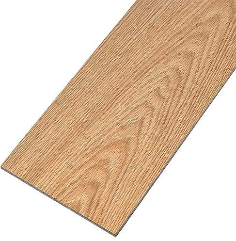 TRMLBE PVC Bodenbelag Selbstklebend 91,44 x 15,24 cm Holzoptik Vinylboden Bodenfliesen Aufkleber Dicke 2 mm für Eingangstür Wohnzimmer Küche Balkon Typ A - 2,51m²/18 Stück