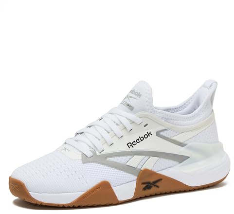 Reebok Women's Nano Court Womens Tennis Shoes, Pickleball Shoes for Women, White/Black/Grey 1, Size 8.5