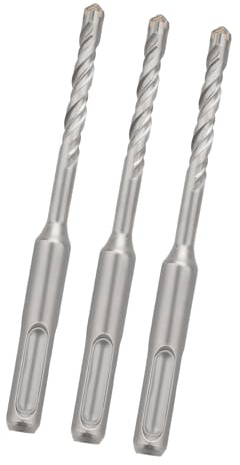 hsawbit SDS Plus - Brocas de martillo de 6 mm x 110 mm x 3, broca de carburo de punta cruzada SDS para paredes de ladrillo, hormigón, piedra